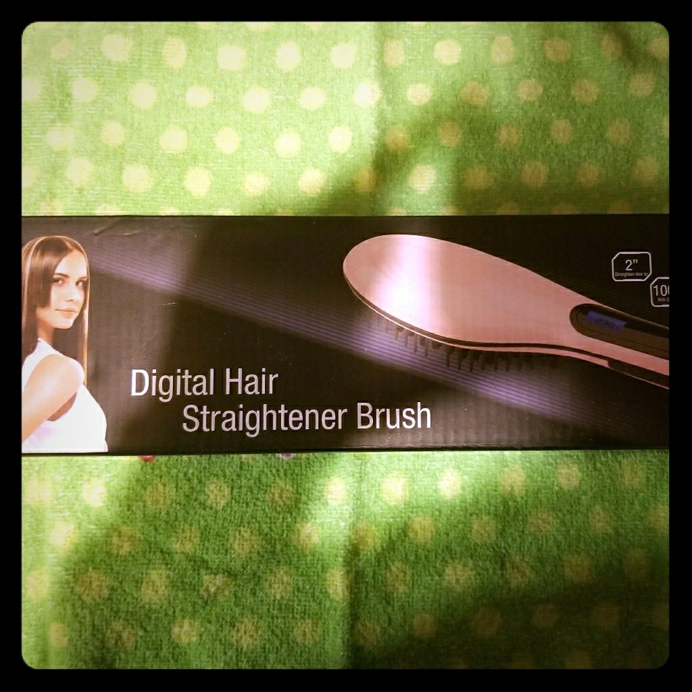 Digital Hair Straightener Brush